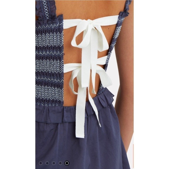 KISUII
Lexia Smocked Voile Mini Dress L - Picture 4 of 12